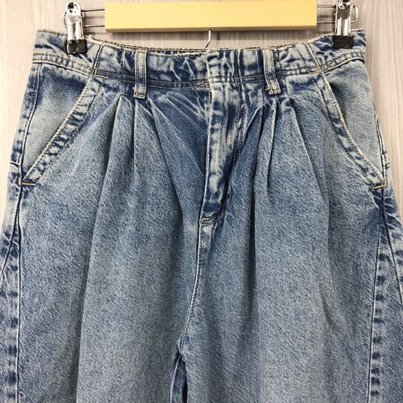 Free People We The Free Equinox Denim Trousers Jeans Open Sky Wide Leg Size 27 - Picture 4 of 14